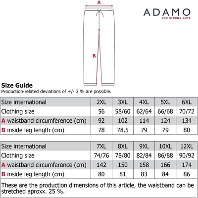 Adamo LEON Pyjamahose lang 119215/368 12XL