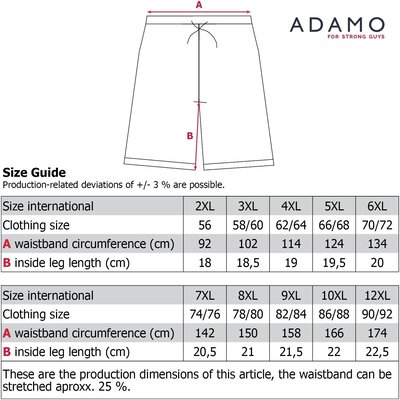 Adamo LUIS Pyjama-Shorts 119216/368 4XL