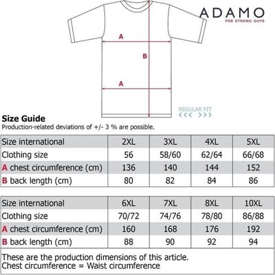 Adamo T-Shirt 131435/770 10XL