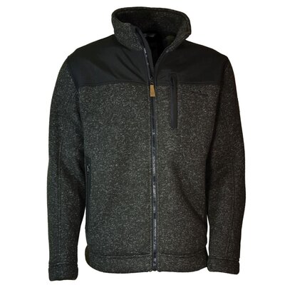 Blaue Wave-Strickfleecejacke 1104/15 4XL