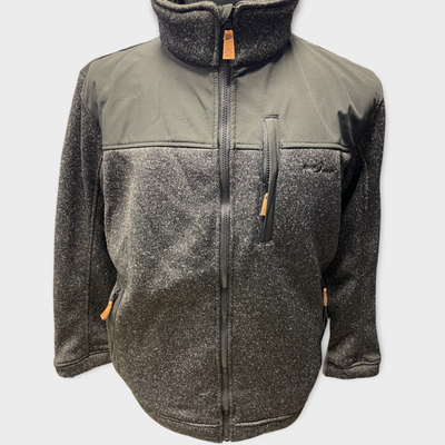 Blaue Wave-Strickfleecejacke 1104/15 4XL