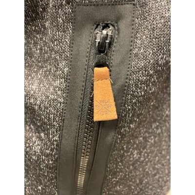 Blaue Wave-Strickfleecejacke 1104/15 4XL