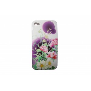 Pattern Hard Case iPhone 4/4S Bloem Roze