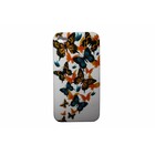 Pattern Hard Case iPhone 4/4S Vlinders Oranje