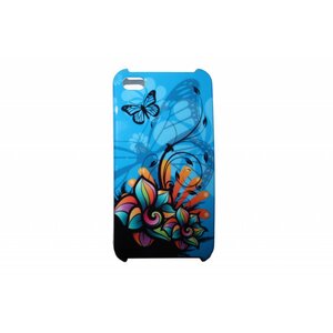 Pattern Hard Case iPhone 4/4S Abstract Blauw