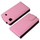 Flip Case Leather Galaxy S Roze
