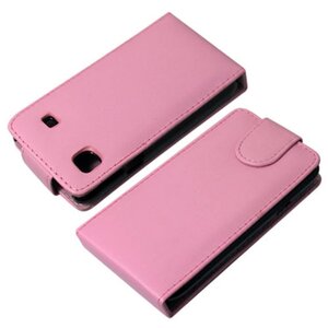 Flip Case Leather Galaxy S Roze