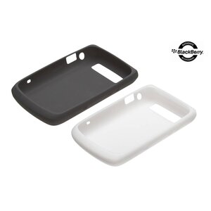 BlackBerry Soft Skin (2x) Curve 8520/9300 Zwart/Wit