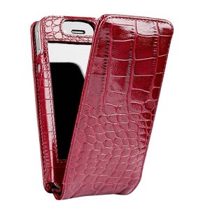 Sena MagnetFlipper Croco iPhone 4/4S Burgundy
