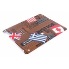 Mobiparts Hard Case iPad 2 Vlaggen Bruin