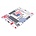 Mobiparts Hard Case iPad 2 Vlaggen Wit
