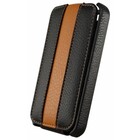 DolceVita Flip Case iPhone 4/4S Zwart/Oranje