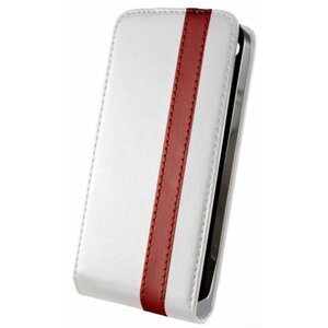 DolceVita Flip Case iPhone 4/4S Wit/Rood