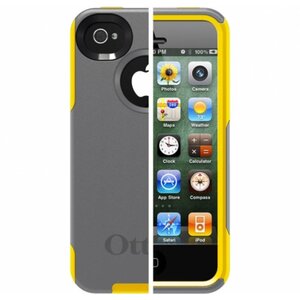 Otterbox Defender Case iPhone 4/4S Grijs/Geel