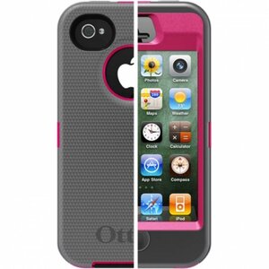 Otterbox Defender Case iPhone 4/4S Grijs/Roze