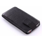 Mobiparts Croco Pouch Maat M Zwart