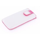Mobiparts Intense Pouch Maat M Wit/Roze