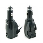 Mobiparts Auto- en Thuislader 2x USB Zwart