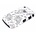 Mobiparts Cover Curve 8520 Deco Wit/Zwart
