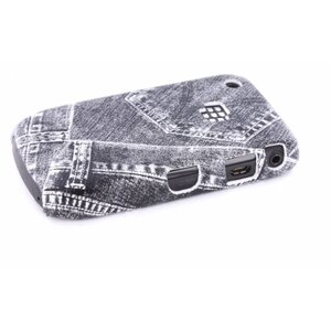 Mobiparts Cover Curve 8520/9300 Jeans Zwart