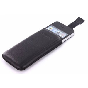 Mobiparts Luxury Pouch iPhone 4/4S Zwart