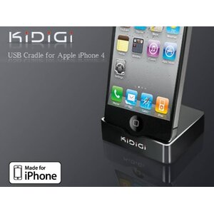 Kidigi Cradle iPhone 4/4S Zwart