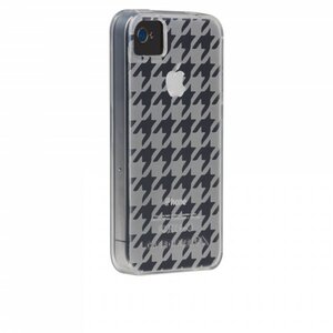 Case-Mate Gelli iPhone 4/4S Houndstooth Transparant