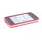 Mobiparts Bumper iPhone 4/4S Rood/Transparant