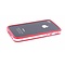 Mobiparts Bumper iPhone 4/4S Rood/Transparant