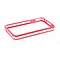 Mobiparts Bumper iPhone 4/4S Rood/Transparant