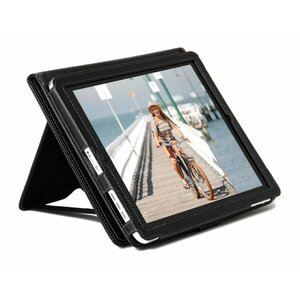 Gecko Folio Case Deluxe iPad 2/New 3 Black
