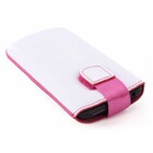 Mobiparts Intense Pouch Maat XL Wit/Roze