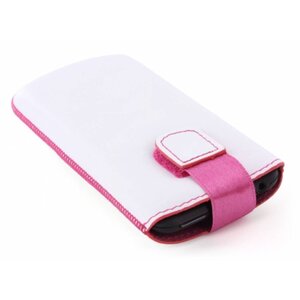 Mobiparts Intense Pouch Maat XL Wit/Roze