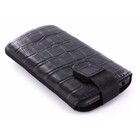 Mobiparts Croco Pouch Galaxy S Maat XL Zwart
