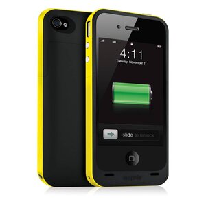 Mophie Juice Pack Plus iPhone 4/4S Geel