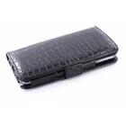Mobiparts Book Case Galaxy Note Croco Zwart