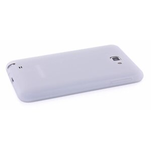Mobiparts Siliconen Case Galaxy Note Wit
