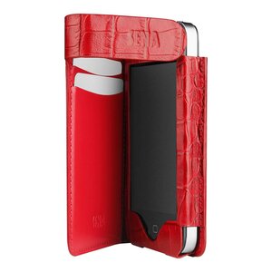 Sena Hampton Wallet iPhone 4/4S Croco Rood