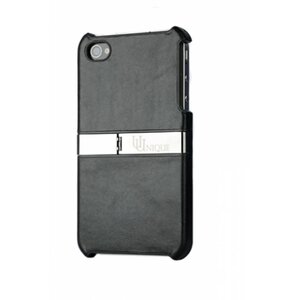 Uunique Hardshell iPhone 4/4S Black Leather
