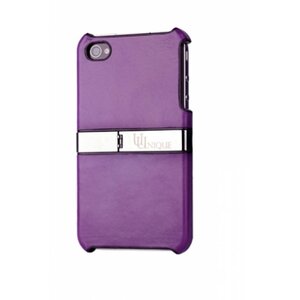 Uunique Hardshell iPhone 4/4S Purple Leather
