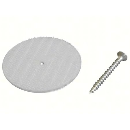 DynaLok Rondjes haakband schroefbaar, 45 mm. diameter, wit