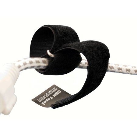 CableStrap kabelbinder, 50 mm. breed met gesp, zwart
