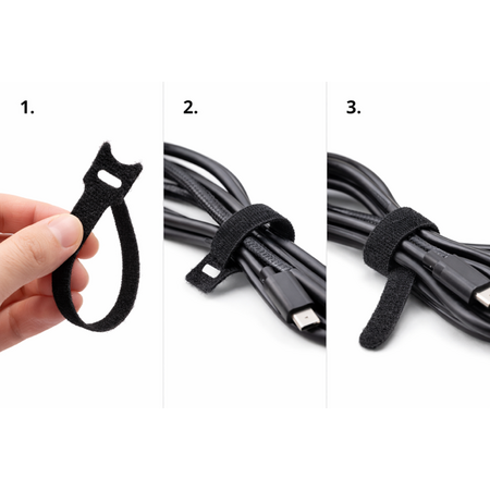 EasyWrap bundelstrap, zwart, leverbaar in 6 maten