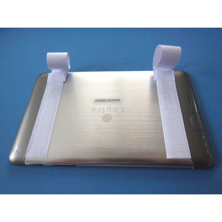 DynaLok Klittenband zelfklevend (haak- & lusband), 20 mm., wit, binnengebruik