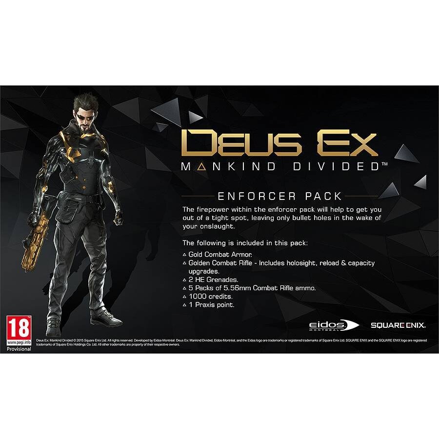 Deus Ex: Mankind Divided Day One Edition - Playstation 4