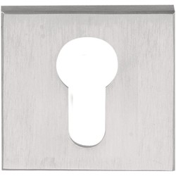 Cilinderrozet Square LSQBY50 mat rvs