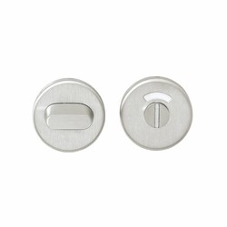 Rozet met toilet-/badkamersluiting  RVS