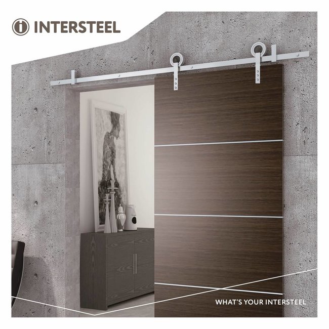 Intersteel Schuifdeursysteem Modern roestvast staal