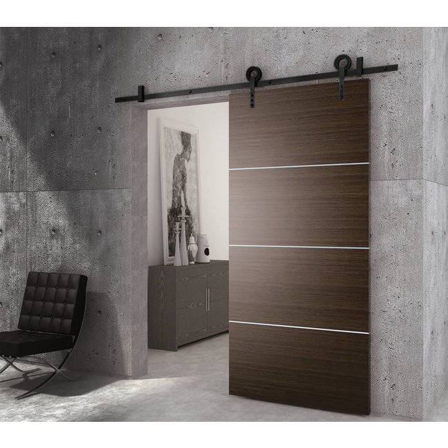 Intersteel Schuifdeursysteem Modern mat zwart
