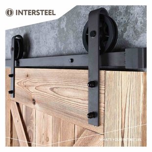 Schuifdeursysteem Wheel mat zwart